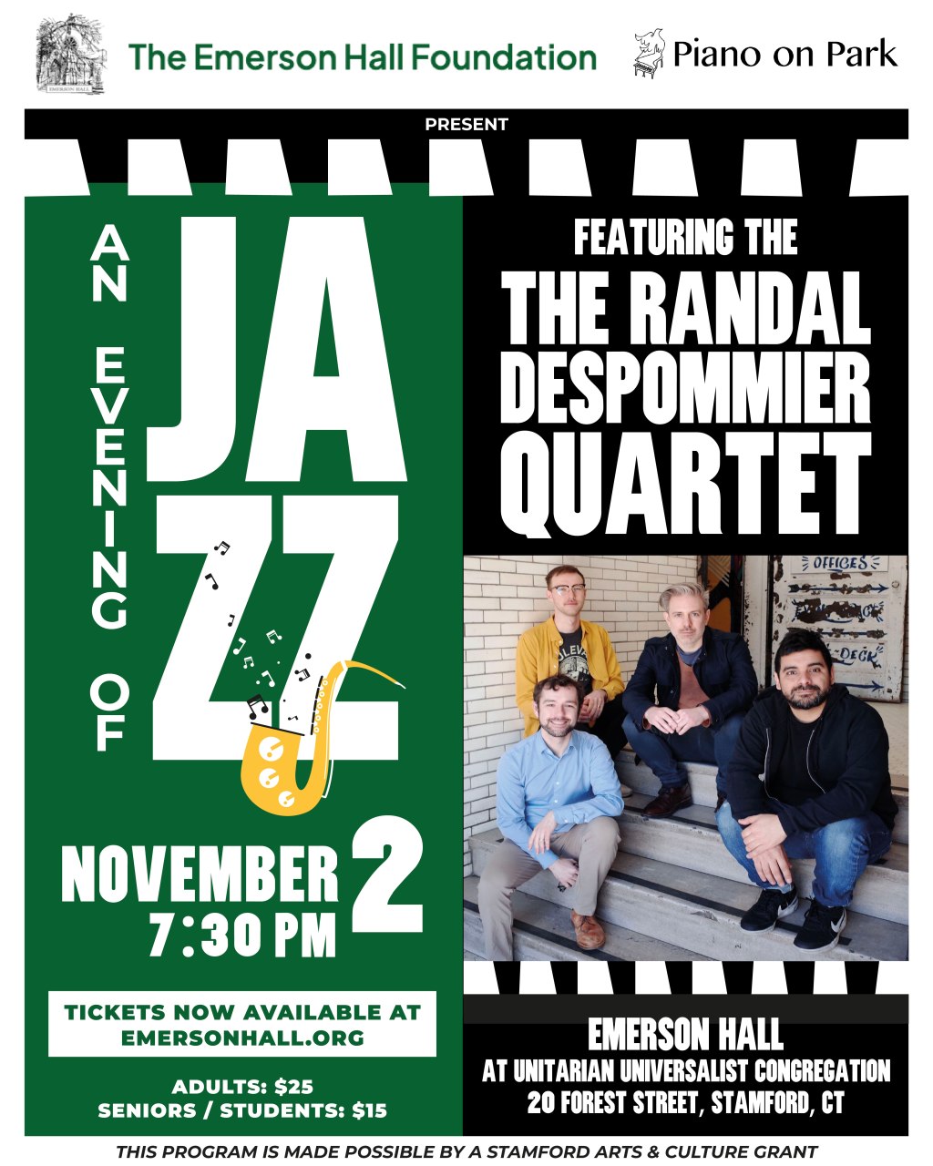 Randal Despommier Quartet – November 2, 2024